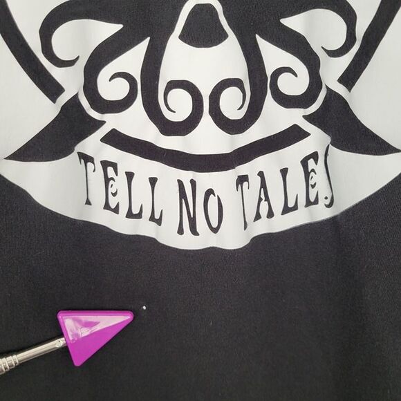 Dixxon Size 3XL Dead Men Tell No Tales Pirate Graphic T-Shirt Short Sleeve Black - Picture 8 of 10